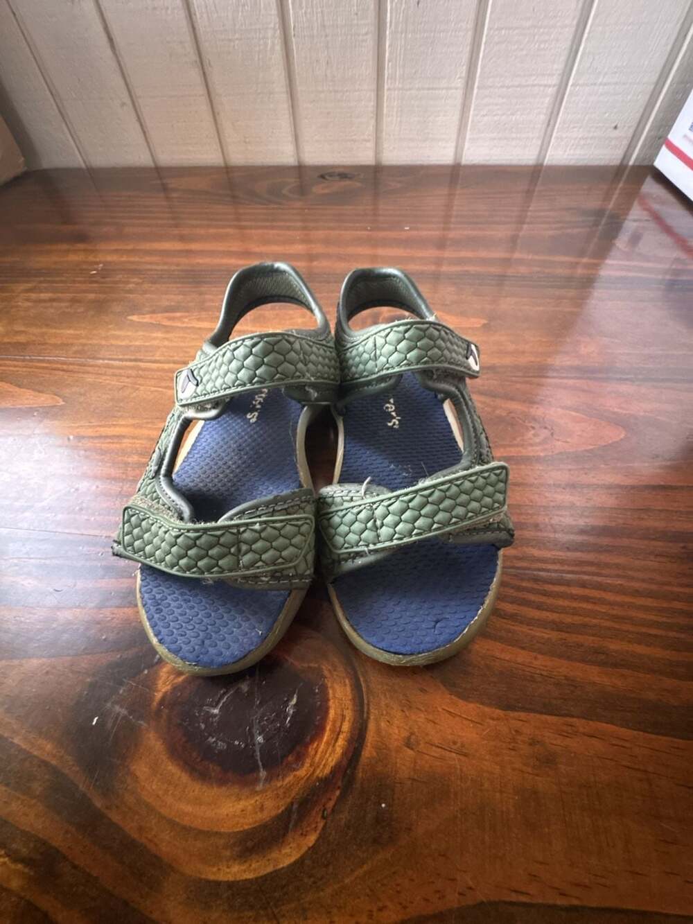 Carter's Boys Dinosaur Light-Up Sandals Green Size 10
